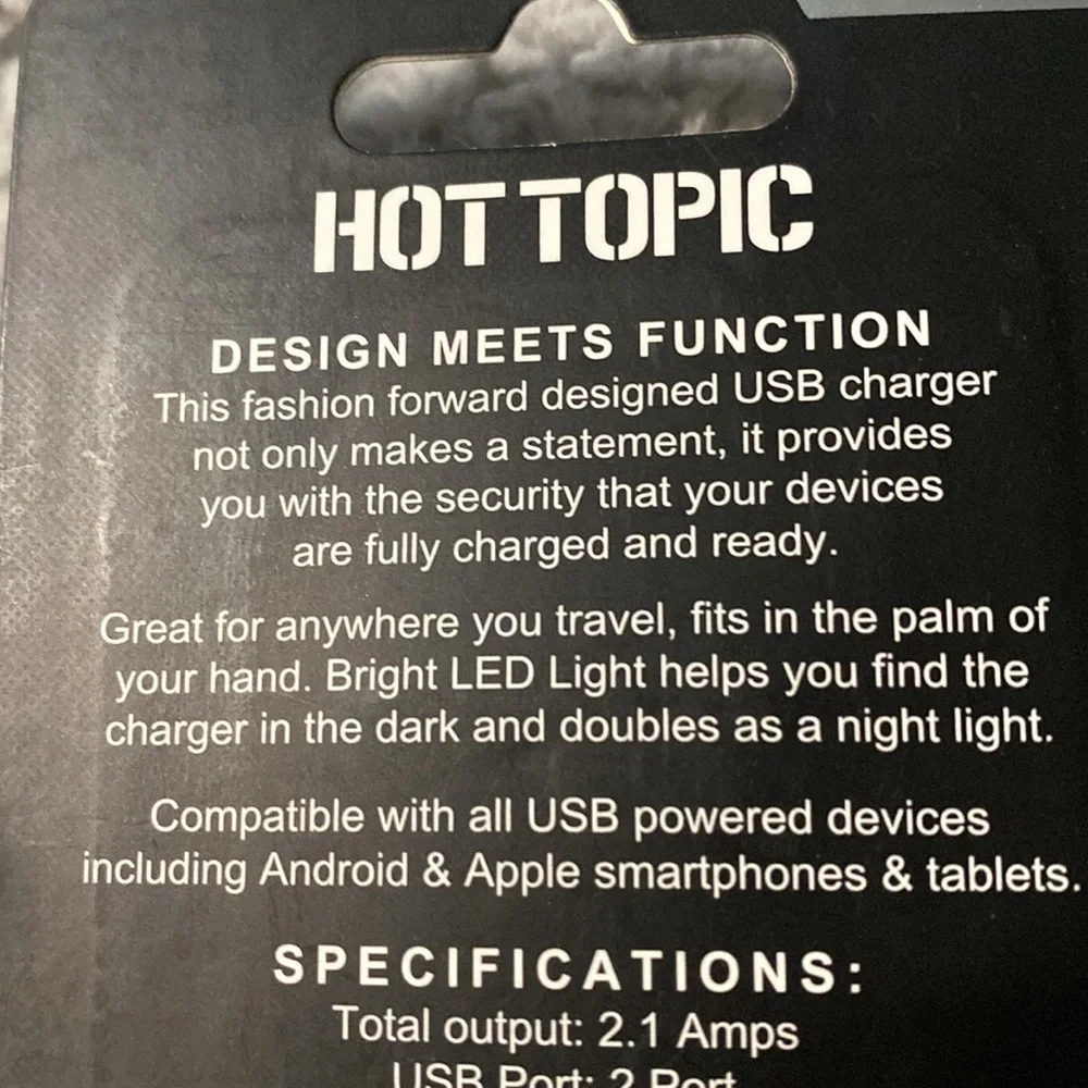 Led Wall Charger. Dual USB ports